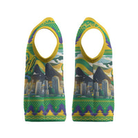 Brazil Christmas Feliz Natal Christmas Knitted V-Neck Vest - Wonder Print Shop