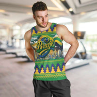 Brazil Christmas Feliz Natal Men Tank Top - Wonder Print Shop