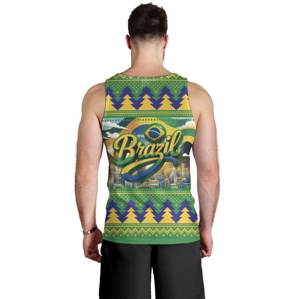 Brazil Christmas Feliz Natal Men Tank Top - Wonder Print Shop