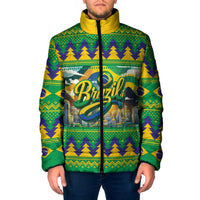 Brazil Christmas Feliz Natal Padded Jacket - Wonder Print Shop