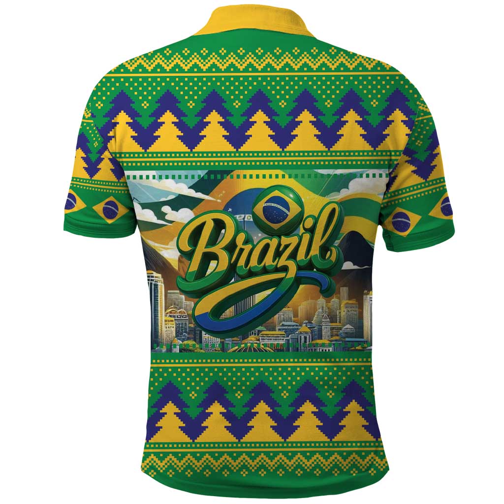 Brazil Christmas Feliz Natal Polo Shirt - Wonder Print Shop