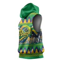 Brazil Christmas Feliz Natal Sleeveless Hoodie - Wonder Print Shop
