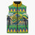 Brazil Christmas Feliz Natal Sleeveless Puffer Jacket - Wonder Print Shop