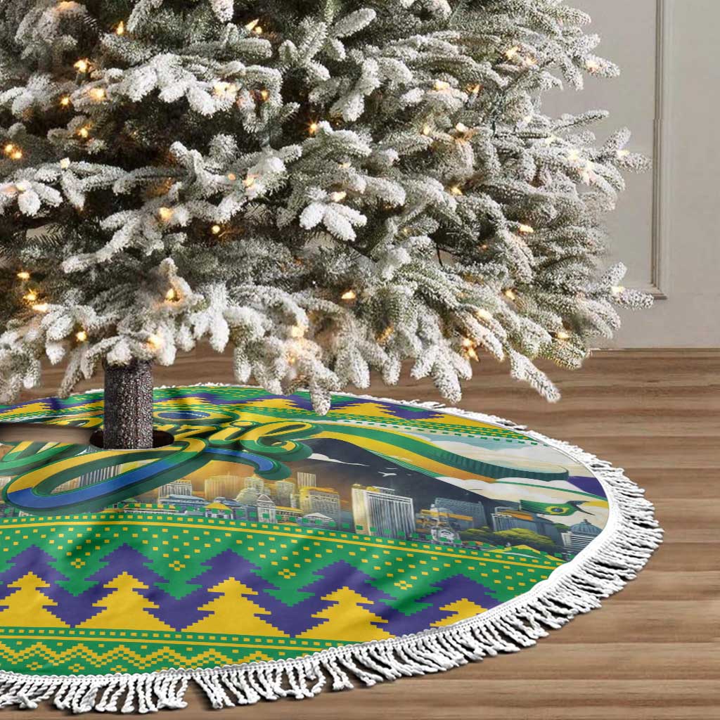 Brazil Christmas Feliz Natal Tree Skirt - Wonder Print Shop
