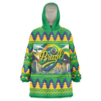 Brazil Christmas Feliz Natal Wearable Blanket Hoodie - Wonder Print Shop