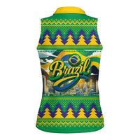 Brazil Christmas Feliz Natal Women Sleeveless Polo Shirt - Wonder Print Shop