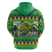 Brazil Christmas Feliz Natal Zip Hoodie - Wonder Print Shop