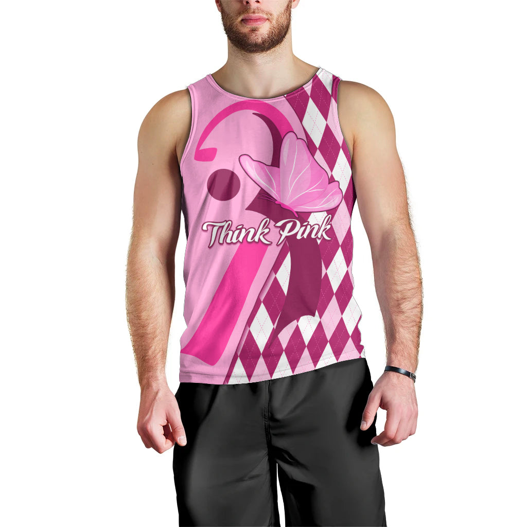 personalised-think-pink-men-tank-top-golf-argyle-pattern-breast-cancer-awareness