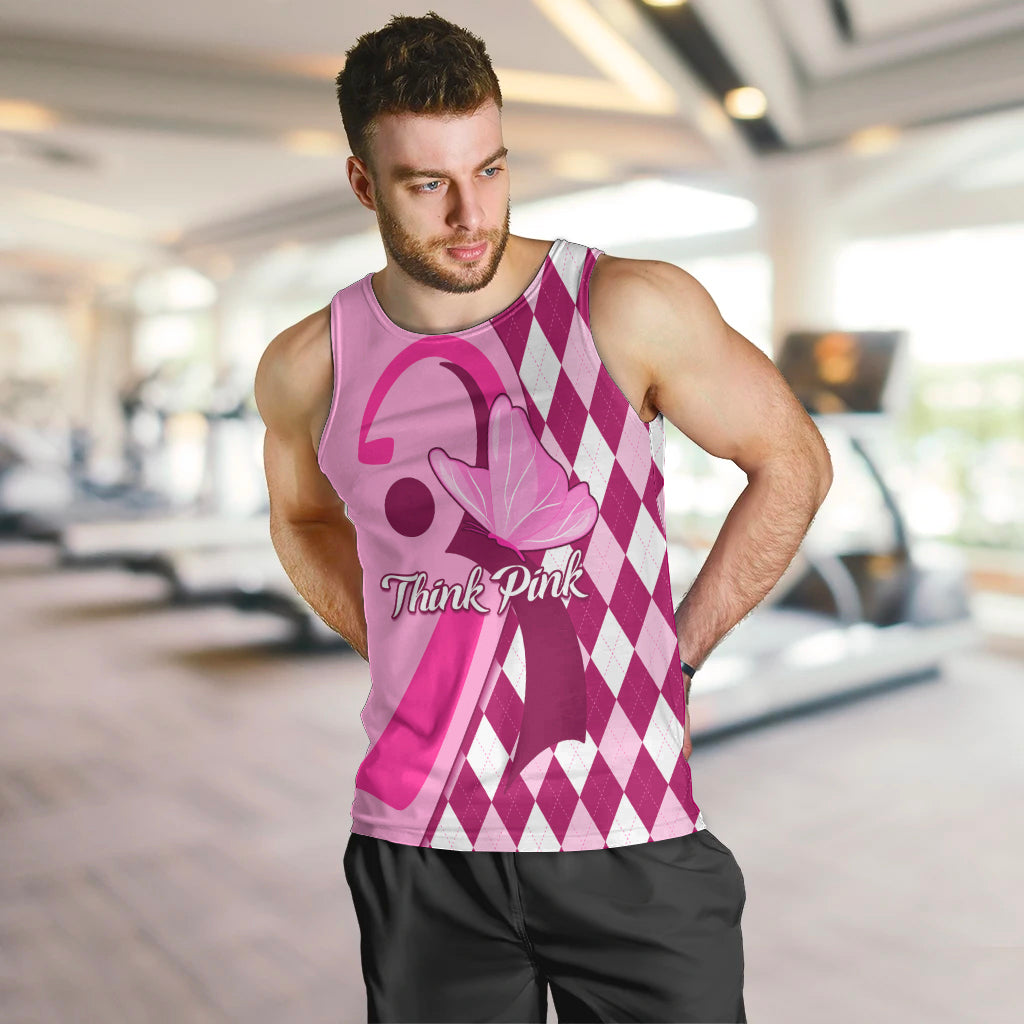 personalised-think-pink-men-tank-top-golf-argyle-pattern-breast-cancer-awareness