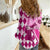 Personalised Think Pink Women Casual Shirt Golf Argyle Pattern Breast Cancer Awareness - Wonder Print Shop