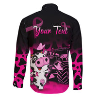 Personalised Save The Udders Family Matching Short Sleeve Bodycon Dress and Hawaiian Shirt Farmer Day Breast Cancer Awareness - Wonder Print Shop