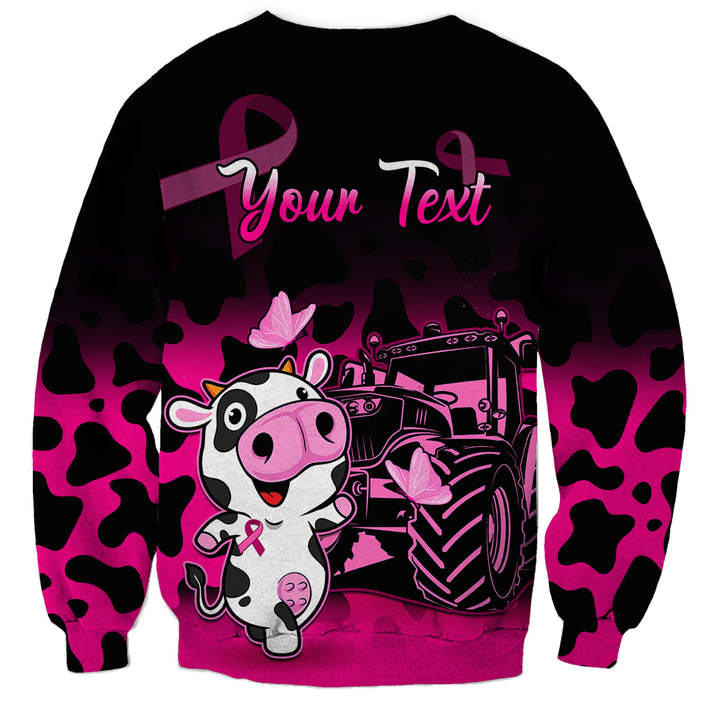 Personalised Save The Udders Sweatshirt Farmer Day Breast Cancer Awareness - Wonder Print Shop