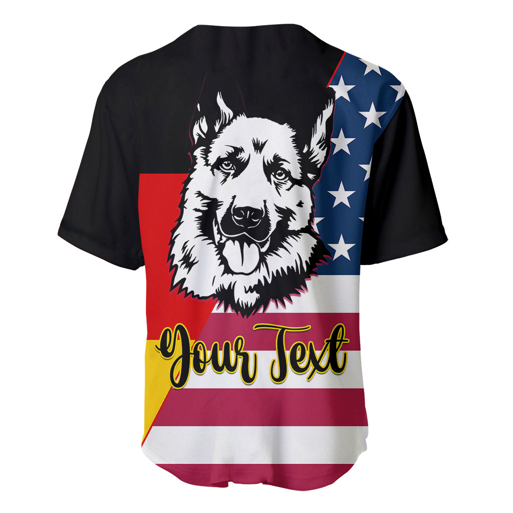 Personalised German American Heritage Day Baseball Jersey German Shepherd Dog - Wonder Print Shop
