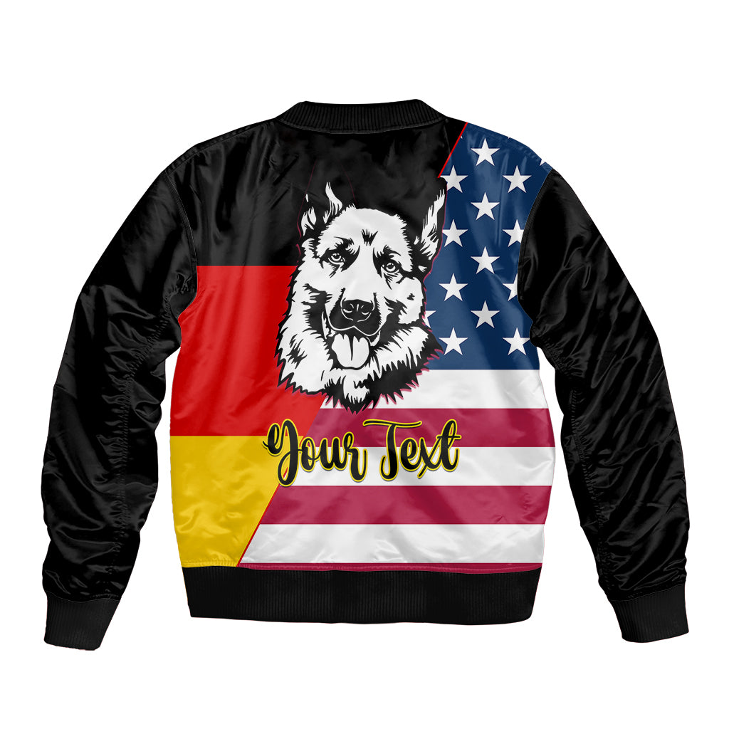 Personalised German American Heritage Day Bomber Jacket German Shepherd Dog - Wonder Print Shop