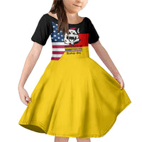 Personalised German American Heritage Day Family Matching Mermaid Dress and Hawaiian Shirt German Shepherd Dog - Wonder Print Shop