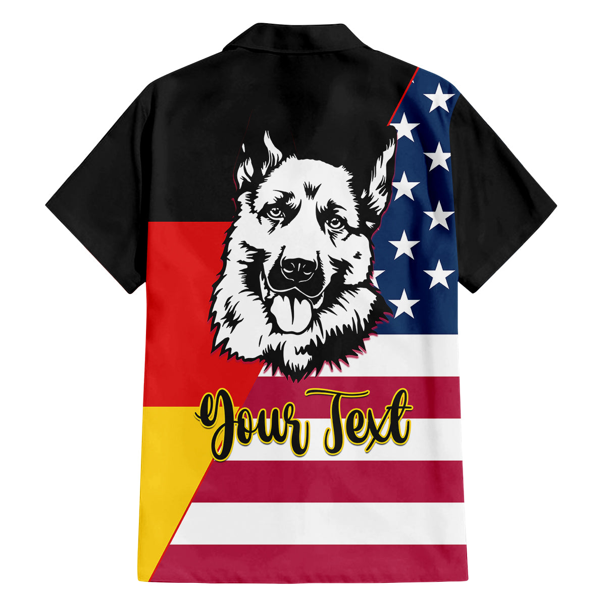 Personalised German American Heritage Day Family Matching Off Shoulder Maxi Dress and Hawaiian Shirt German Shepherd Dog - Wonder Print Shop