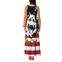 Personalised German American Heritage Day Family Matching Tank Maxi Dress and Hawaiian Shirt German Shepherd Dog - Wonder Print Shop
