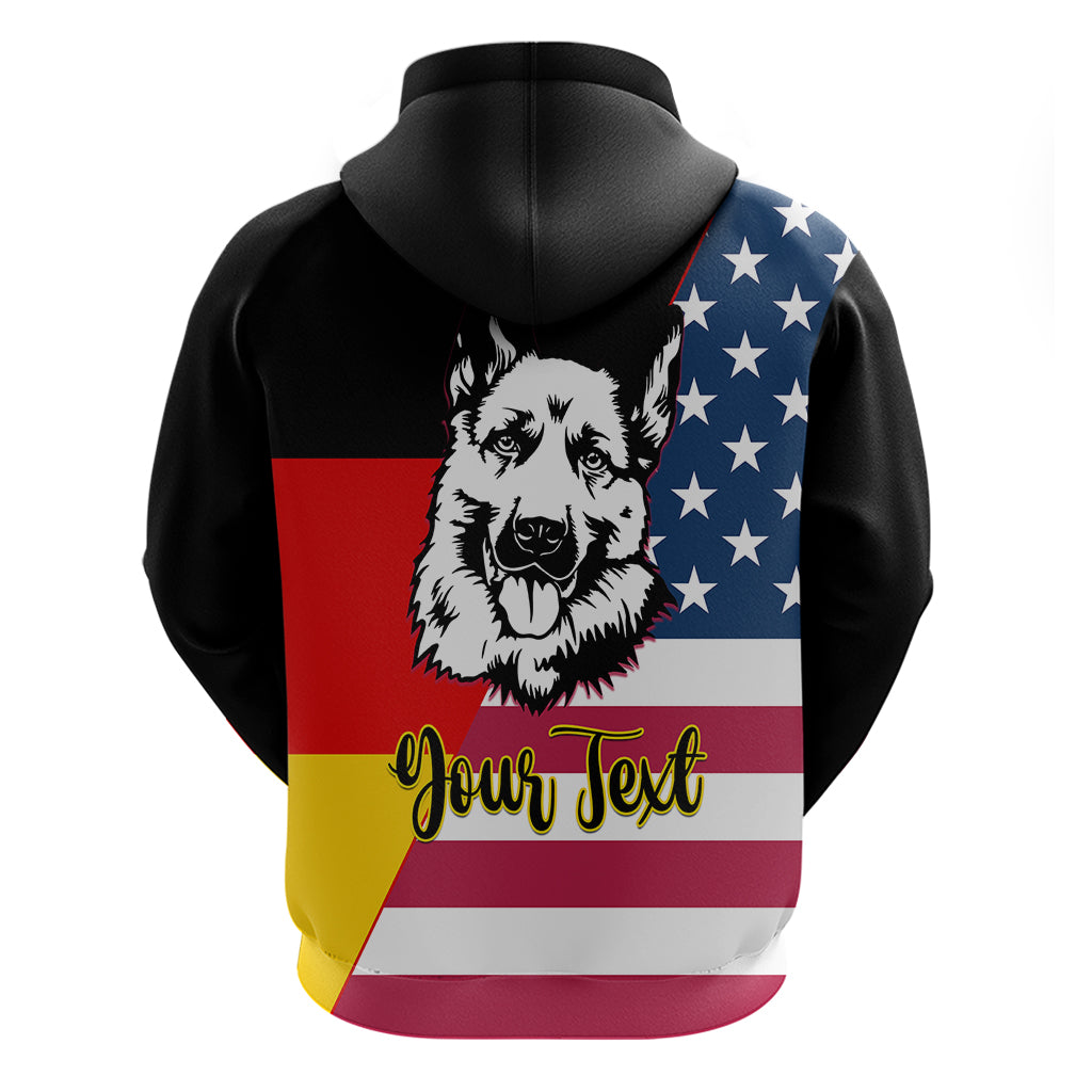 Personalised German American Heritage Day Hoodie German Shepherd Dog - Wonder Print Shop
