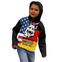Personalised German American Heritage Day Kid Hoodie German Shepherd Dog - Wonder Print Shop