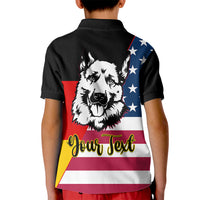 Personalised German American Heritage Day Kid Polo Shirt German Shepherd Dog - Wonder Print Shop