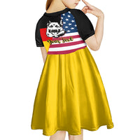Personalised German American Heritage Day Kid Short Sleeve Dress German Shepherd Dog - Wonder Print Shop