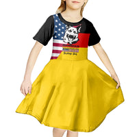 Personalised German American Heritage Day Kid Short Sleeve Dress German Shepherd Dog - Wonder Print Shop