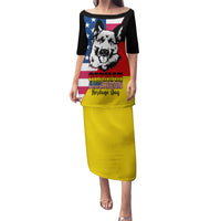 Personalised German American Heritage Day Puletasi German Shepherd Dog - Wonder Print Shop