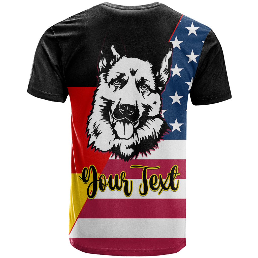 Personalised German American Heritage Day T Shirt German Shepherd Dog - Wonder Print Shop