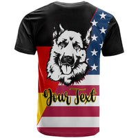 Personalised German American Heritage Day T Shirt German Shepherd Dog - Wonder Print Shop