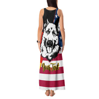 Personalised German American Heritage Day Tank Maxi Dress German Shepherd Dog - Wonder Print Shop