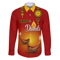 Personalised Diwali Festival Family Matching Puletasi Dress and Hawaiian Shirt Diya With Paisley Pattern - Wonder Print Shop