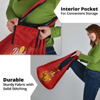 Personalised Diwali Festival Grocery Bag Diya With Paisley Pattern