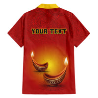 Personalised Diwali Festival Hawaiian Shirt Diya With Paisley Pattern - Wonder Print Shop