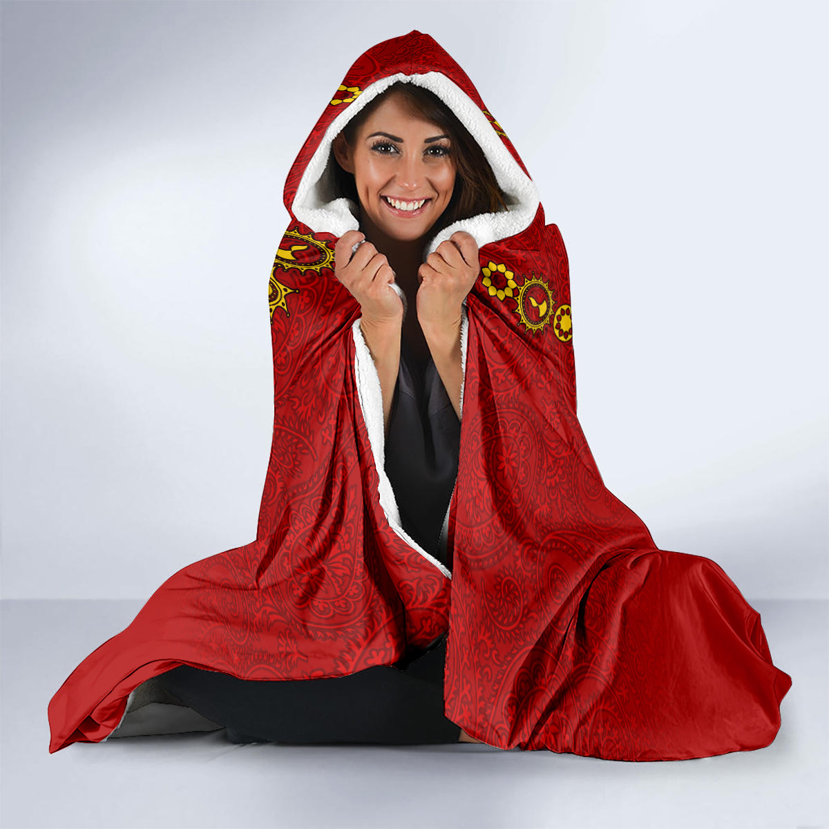 personalised-diwali-festival-hooded-blanket-diya-with-paisley-pattern