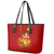 Diwali Festival Leather Tote Bag Diya With Paisley Pattern - Wonder Print Shop