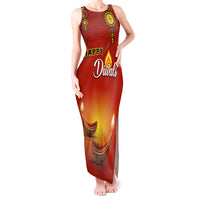 Personalised Diwali Festival Tank Maxi Dress Diya With Paisley Pattern - Wonder Print Shop