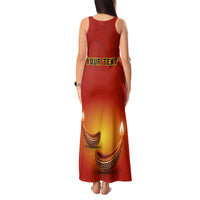 Personalised Diwali Festival Tank Maxi Dress Diya With Paisley Pattern - Wonder Print Shop