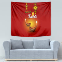 Diwali Festival Tapestry Diya With Paisley Pattern - Wonder Print Shop