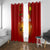 Diwali Festival Window Curtain Diya With Paisley Pattern - Wonder Print Shop