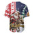 Kangaroo Australia Christmas Baseball Jersey Xmas Pattern - Wonder Print Shop