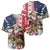 Kangaroo Australia Christmas Baseball Jersey Xmas Pattern - Wonder Print Shop