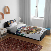 Kangaroo Australia Christmas Bedding Set Xmas Pattern - Wonder Print Shop