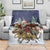Kangaroo Australia Christmas Blanket Xmas Pattern