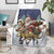 Kangaroo Australia Christmas Blanket Xmas Pattern