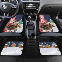 Kangaroo Australia Christmas Car Mats Xmas Pattern - Wonder Print Shop