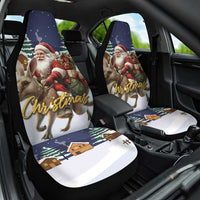 Kangaroo Australia Christmas Car Seat Cover Xmas Pattern - Wonder Print Shop