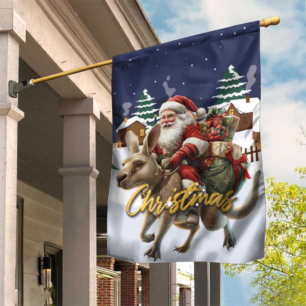 Kangaroo Australia Christmas Garden Flag Xmas Pattern - Wonder Print Shop