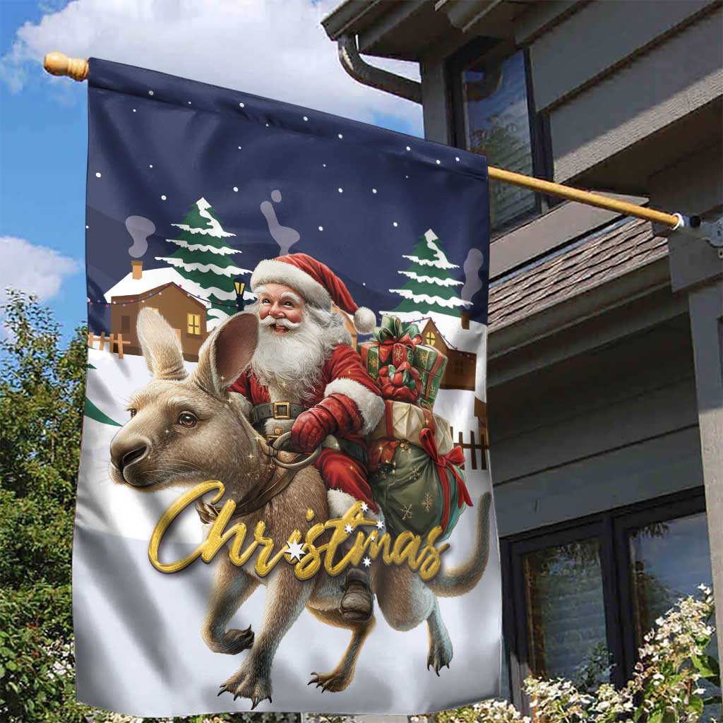 Kangaroo Australia Christmas Garden Flag Xmas Pattern - Wonder Print Shop