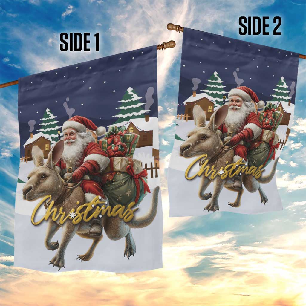 Kangaroo Australia Christmas Garden Flag Xmas Pattern - Wonder Print Shop