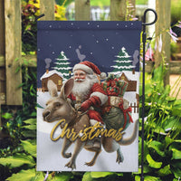 Kangaroo Australia Christmas Garden Flag Xmas Pattern - Wonder Print Shop